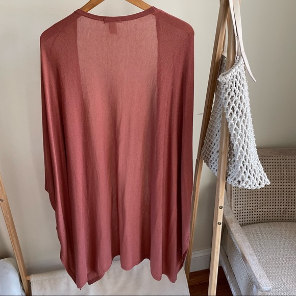 H&M Longline Lightweight Kimono Cardigan in Terracotta Rust - XS/S - Picture 3 of 4